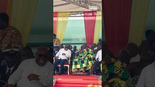 Otumfour Osei Tutu ll and President Akufo Addo exchanges pleasantry at the opening of Kumasi airport [upl. by Clement]