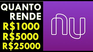 Nubank quanto rende ao mês  Conheça o simulador para qualquer valor [upl. by Fante290]