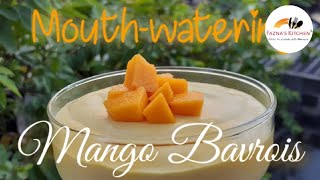 Mouthwatering Mango puddingMango BavaroisEasy Mango Dessert Recipe Mango MousseFaznas Kitchen [upl. by Ebsen391]