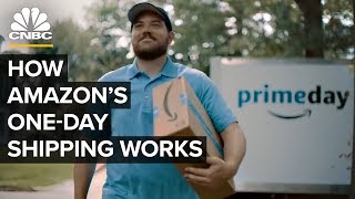 How Amazon Delivers On OneDay Shipping [upl. by Eikcuhc672]