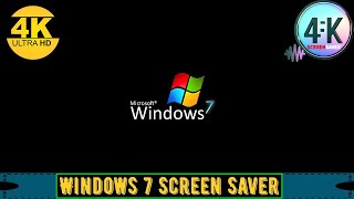 SCREENSAVER 4K  Windows 7 Logo  Windows 7 Screensaver [upl. by Niamor851]