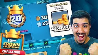 ŞAKA DEĞİL 20 GALİBİYET  Clash Royale Taç Şampiyonası [upl. by Disini174]