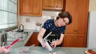 Using a biscuit press with Buttercream icing [upl. by Iuqcaj450]