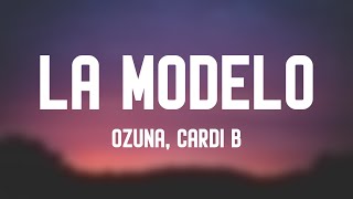 La Modelo  Ozuna Cardi B Lyrics Video 🎃 [upl. by Aloz]