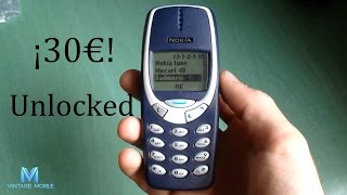 Nokia 3310 retro review unboxing en español  Courtesy Vintagemobile [upl. by Huesman]