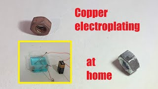 Applying copper electroplating at home [upl. by Colvert968]