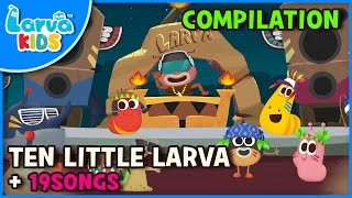 Larva KIDS Ten Little Larva  English  and other songs from Larva KIDS [upl. by Lamar]