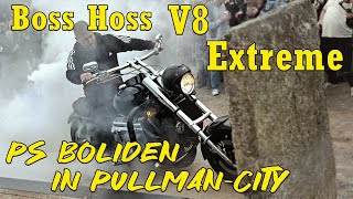 Boss Hoss V8 Extreme  PS Boliden in PullmanCity  Harzer Bikeschmiede [upl. by Oknuj]