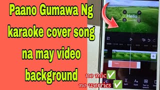 How To Make A Cover Song With Video Background cover tutorialvideo [upl. by Mattheus]