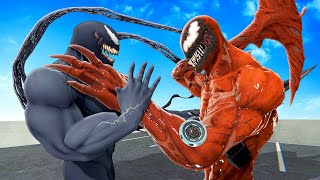 Becoming VENOM and Fighting Carnage  Bonelab VR Mods [upl. by Sheeree]