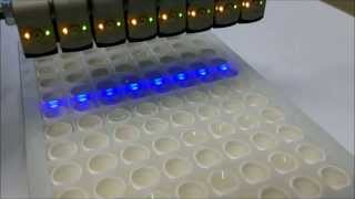 Optical filling level detection in microtiter plates with F 10 Bluelight sensor [upl. by Owain]