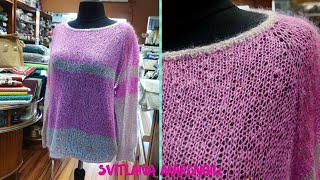 Tutorial Ferri  Maglione Ragnatella a ferri  Maglione Top Down [upl. by Portwin685]