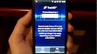 Recognizing a music using TrackID™ Sony Ericsson Xperia™ arc [upl. by Aniraad]