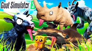 LOS DESAFIOS IMPOSIBLES DE LA CABRA  GOAT SIMULATOR 3 DLC [upl. by Akemeuwkuhc]