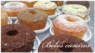 Com 1 massa fiz 10 sabores de bolos caseiros [upl. by Annibo]