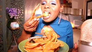 LIP SMACKING ASMR EATING SOUNDS SnapSEAFOOD MUKBANGCRABS [upl. by Maurilla]