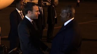 Macron atterrit à Djibouti pour sa visite officielle [upl. by Ariaic]