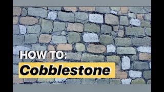 HOW TO Cobblestone design for terrain  action figure Dioramas [upl. by Vigor]