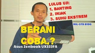 Asus Zenbook 13 UX333FA Laptop tahan banting amp Lindas Motor  Cocok dipakai kerja di MedanPerang [upl. by Ahsitahs]