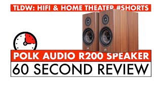 60 SECOND HIFI REVIEW  Polk Audio R200 Speaker REVIEW Shorts [upl. by Hoye]