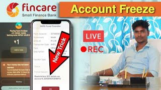 Fincare bank account Freeze ।। Fincare transaction Failed ।। fincare bank error restricted 001 [upl. by Kraus]