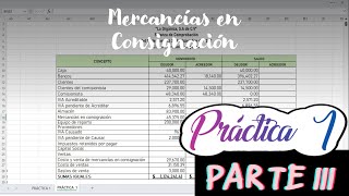 PRÁCTICA 1 MERCANCÍAS EN CONSIGNACIÓN PARTE 3 [upl. by Anaher820]