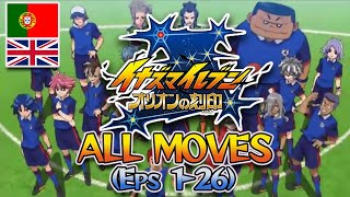 Inazuma Eleven Orion  All Special Moves in Ep 126 Portuguese  English Anime Dub Hissatsus [upl. by Thorfinn]