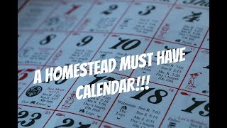 A HOMESTEAD MUST HAVE CALENDAR [upl. by Olgnaed]