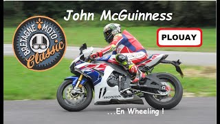 Bretagne Moto Classic  John McGuinness à Plouay [upl. by Jen]