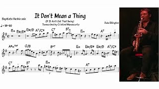 Baptiste Herbin  It Dont Mean a Thing transcription [upl. by Kelsi368]