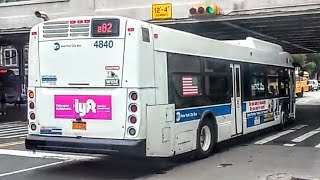 MTA Cropsey Avenue 25th Avenue Bound 2011 XD40 4840 B82 Bus  Bay Parkway [upl. by Myrt317]