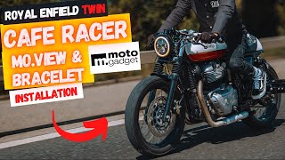 E22  Guidon bracelet amp Moview SPY LSL MOTOGADGET BILTWELL  Royal Enfield Interceptor 650 [upl. by Latonia]