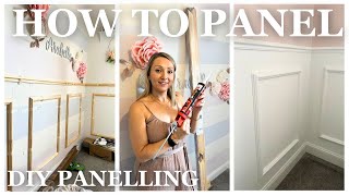 How To Panel  DIY Panelling  BampQ Cheshire Mouldings Picture Panelling Kit [upl. by Snell]