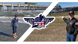 Tides Folly Beach amp USS Yorktown Carrier with Ace [upl. by Endora]