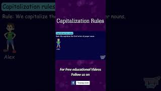 Capitalization Rules  Uppercase Letters  Capitalize  Rules of Capital Letters  English shorts [upl. by Nailuj]