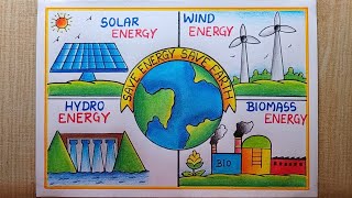 World Energy Conservation Day drawing How to draw Energy Conservation Poster How to Save Energy [upl. by Tiffanle]