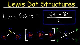 Lewis Dot Structures  How To Calculate The Number of Lone Pairs Using a Formula [upl. by Nassah]