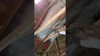 Spray Foam Attic Roof [upl. by Enytsuj]