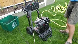 How to power wash using Kohler 3000 psi gas powered unit [upl. by Okram484]