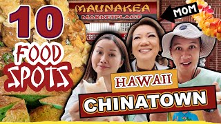 ULTIMATE FOOD TOUR in Honolulu’s Chinatown – 10 Spots HAWAII Best Asian Food Ever Massive Eats P2 [upl. by Allie497]