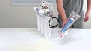 How to Insert and Assemble Reverse Osmosis Filter and Membrane  APEC Water Installation Part 2 [upl. by Bumgardner]