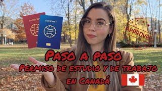 GUÍA paso a paso para ESTUDIAR y TRABAJAR en CANADÁ [upl. by Dleifrag]