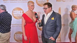 Ryan Keely is interviewed on the red carpet at the 2019 Xbiz Awards [upl. by Stutsman618]