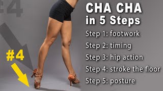 BEST Cha Cha lesson EVER  5 STEPS to get it down  Dance Insanity [upl. by Asirrak432]