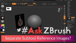 AskZBrush “How can I load reference images into ZBrush as a separate subtools” [upl. by Hu349]