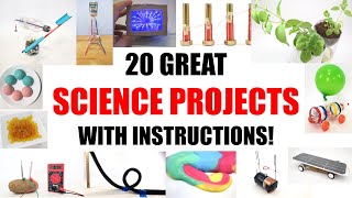 20 Great Science Project Ideas with instructions [upl. by Fey124]