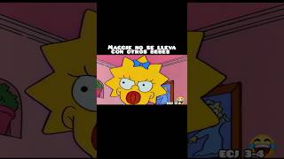 Maggie odia a otros bebés 🤣 thesimpsons homersimpson humor shorts shortsfeed shortsviral [upl. by Annoda]