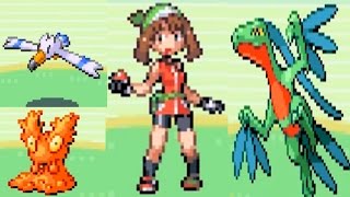 Pokémon Emerald 2ND RIVAL Boss Fight SLUGMA Route 110 [upl. by Alverta]