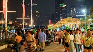 4K Thailand Travel 🇹🇭 Asiatique The Riverfront Bangkok February 2024 [upl. by Halli484]