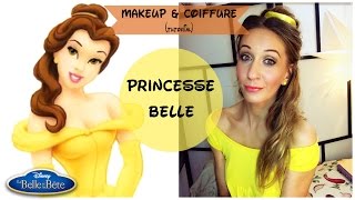 Makeup  coiffure tutorial ♡ Belle ♡ Disney [upl. by Pavlish]